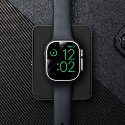 Precision-designed Apple Watch charger for an elevated charging experience. Seamlessly combining style and functionality, this purpose-built dock ensures easy, seamless charging.