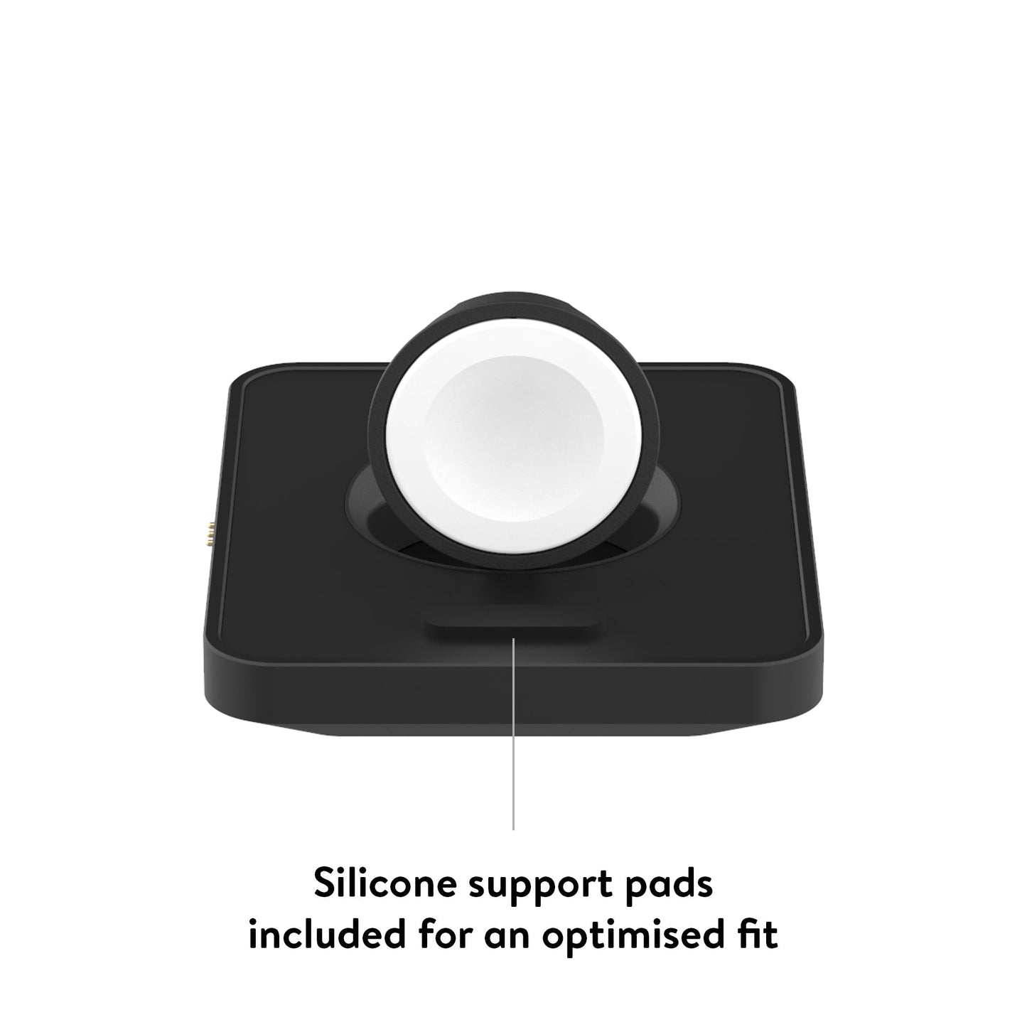Precision-designed Apple Watch charger for an elevated charging experience. Seamlessly combining style and functionality, this purpose-built dock ensures easy, seamless charging.